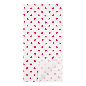 Petit Bateau - Cœurs Organic Cotton Changing Pad | White