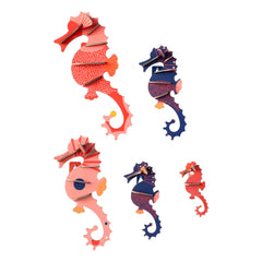 Studio Roof - Seahorse Wall Decorations - Set of 5