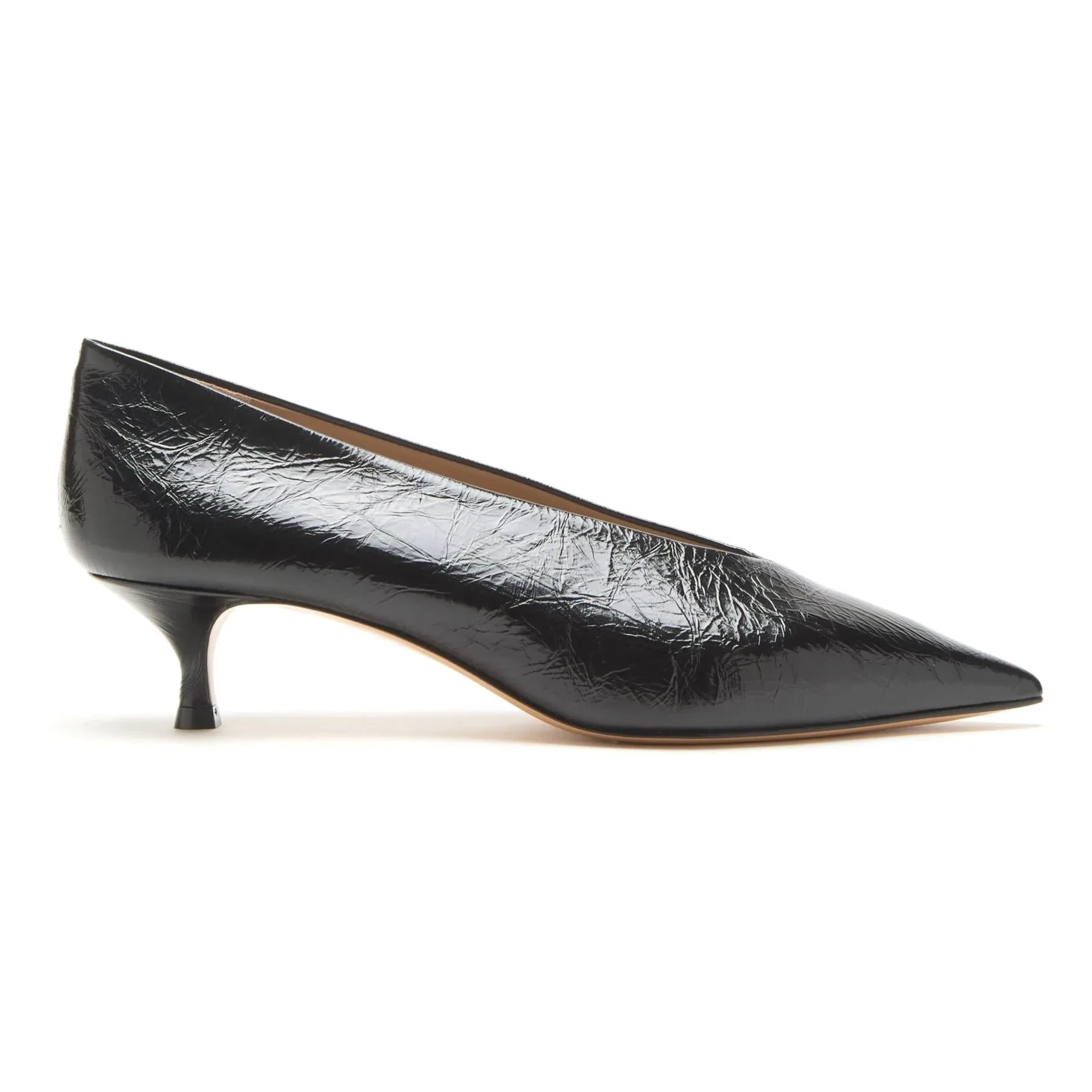 Le Monde Beryl - Babouche Nappa Leather Heeled Shoes | Black