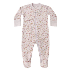 Quincy Mae - Organic Cotton Floral Romper | Lavender