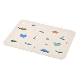 Liewood - Jude Silicone American Placemat | Sailing/Sandy