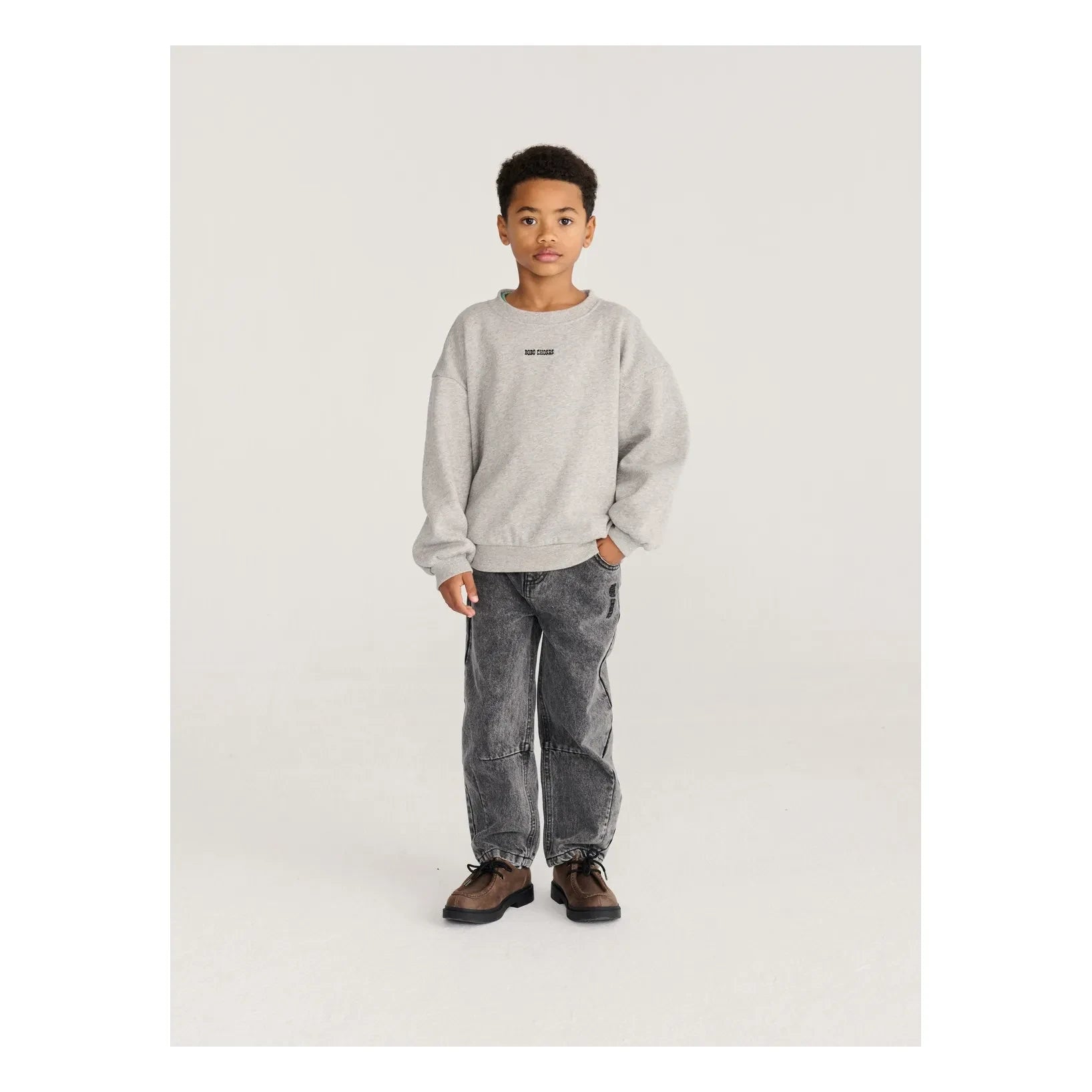 Bobo Choses - Mushroom Sweatshirt Organic Cotton | Heather Grey