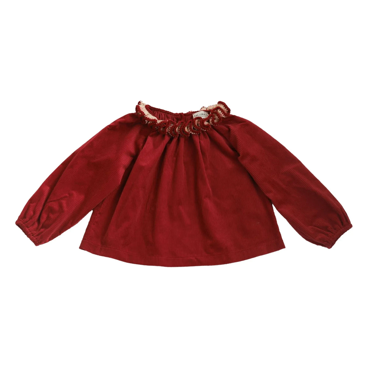 Kalinka - Liana Velvet Blouse | Red