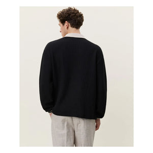 Les Deux - Polo Waffle Football | Black