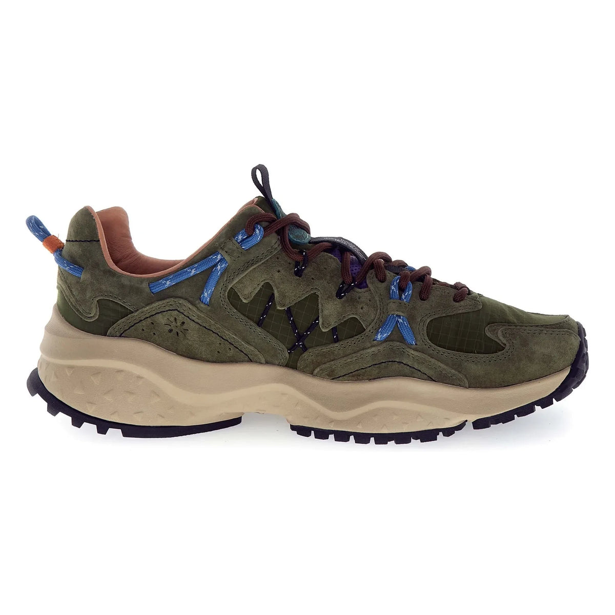 Flower Mountain - Yamabushi Uni Süet ve Naylon Sneakers | Gri