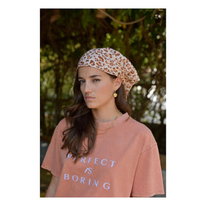 Marlot Paris - Kate Leopard Cotton Voile Shawl - Women's Collection | Light Pink