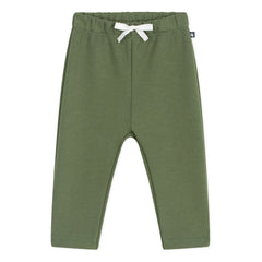Petit Bateau - Flat Elastic Cuffed Joggers | Olive Green