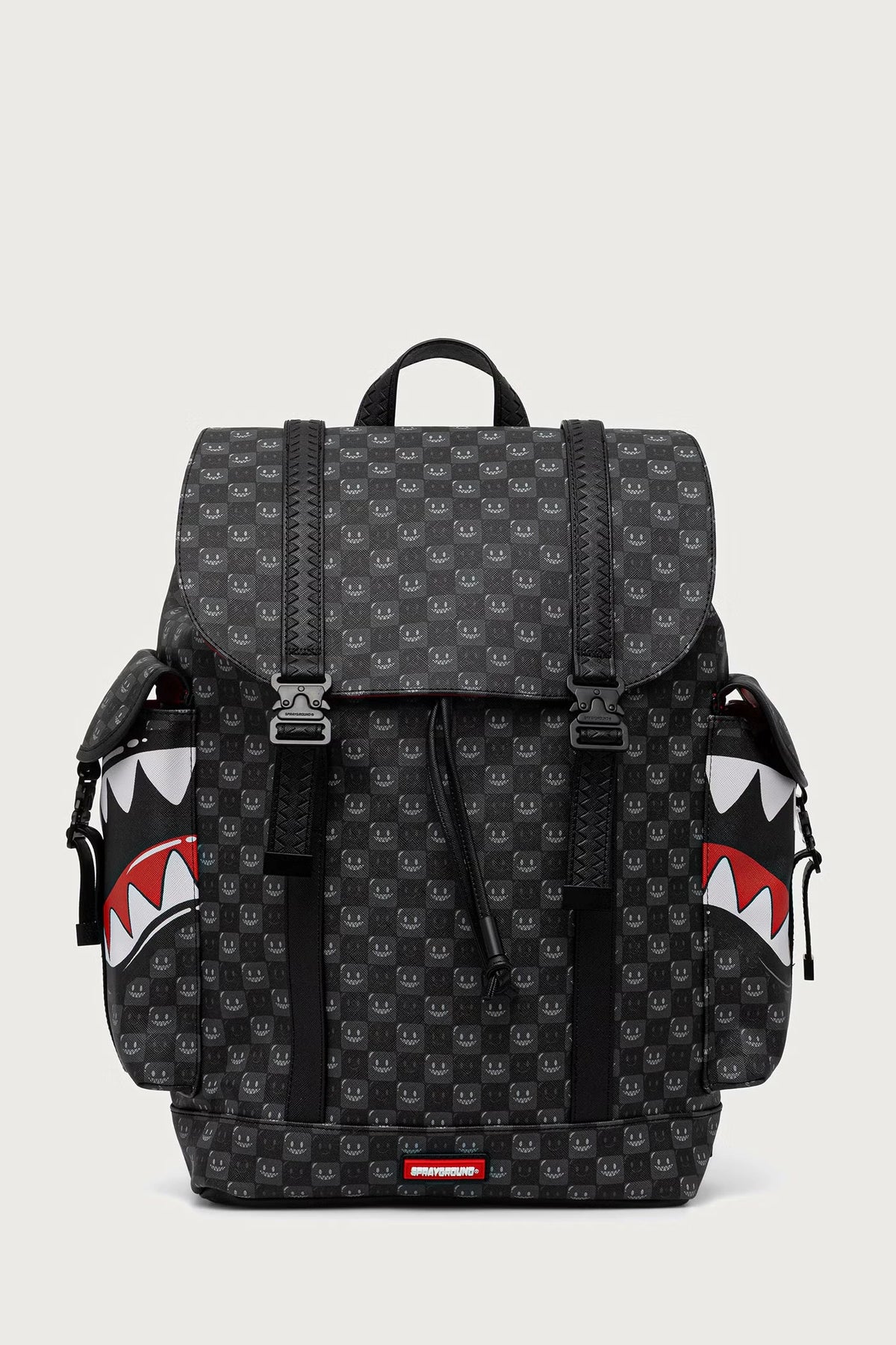 Sprayground - Black Backpack with Sharks in Paris 910B9311NSZ