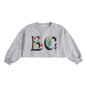 Bobo Choses - Organic Cotton Sweat Crop BC | Grey Melange