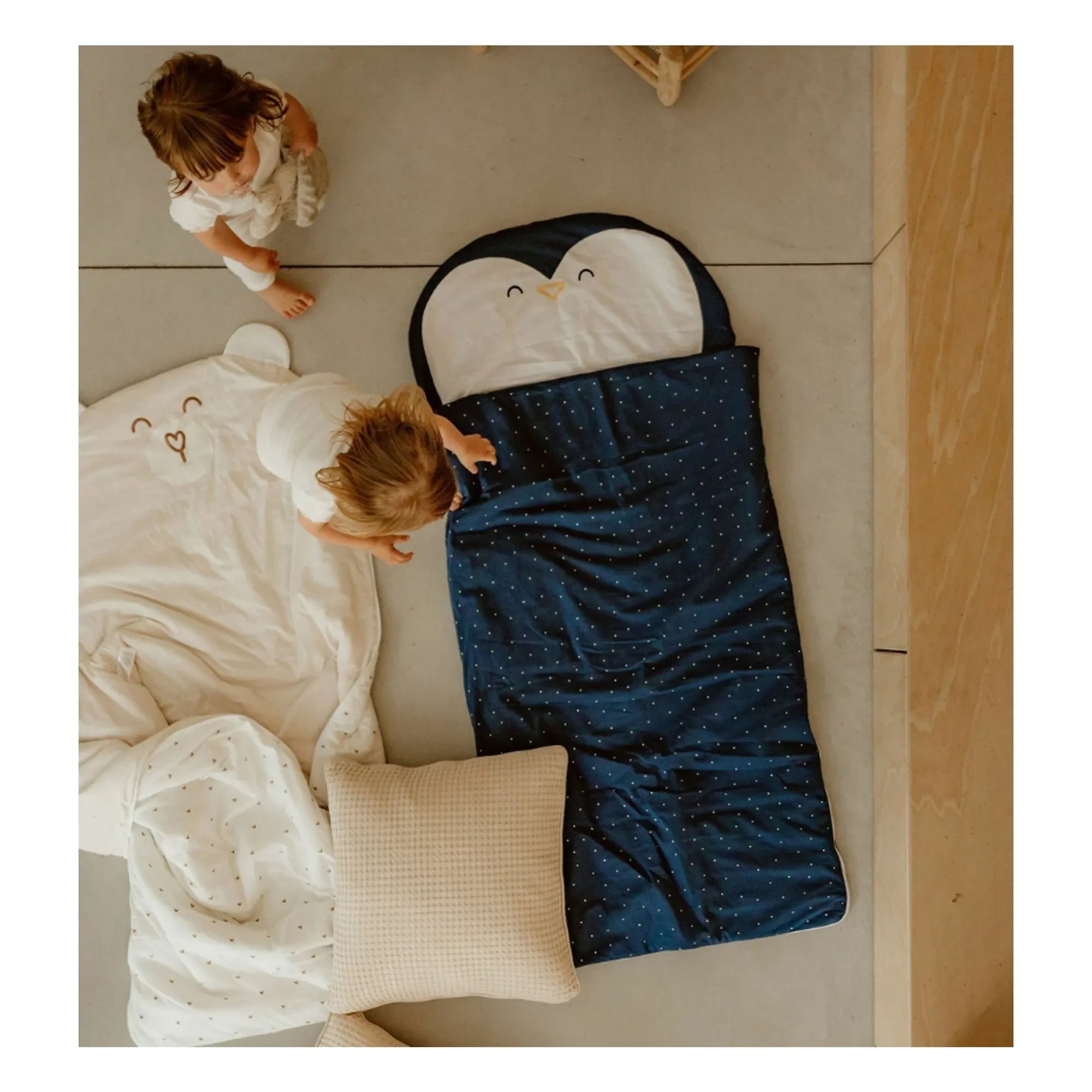 Les Petites Billes - Penguin All-Season Sleep Suit | Night Blue