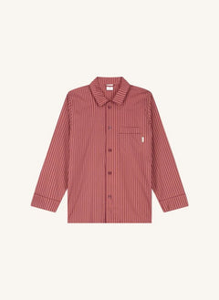 Pockies - Çizgili Pijama Gömleği | Kırmızı