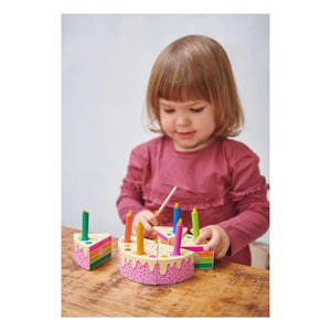 Tender Leaf Toys - Wooden Rainbow Birthday Cake