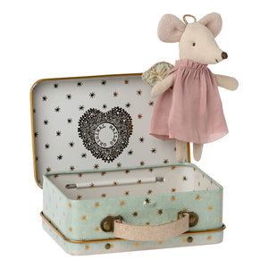 Maileg - Angel Mouse and Suitcase