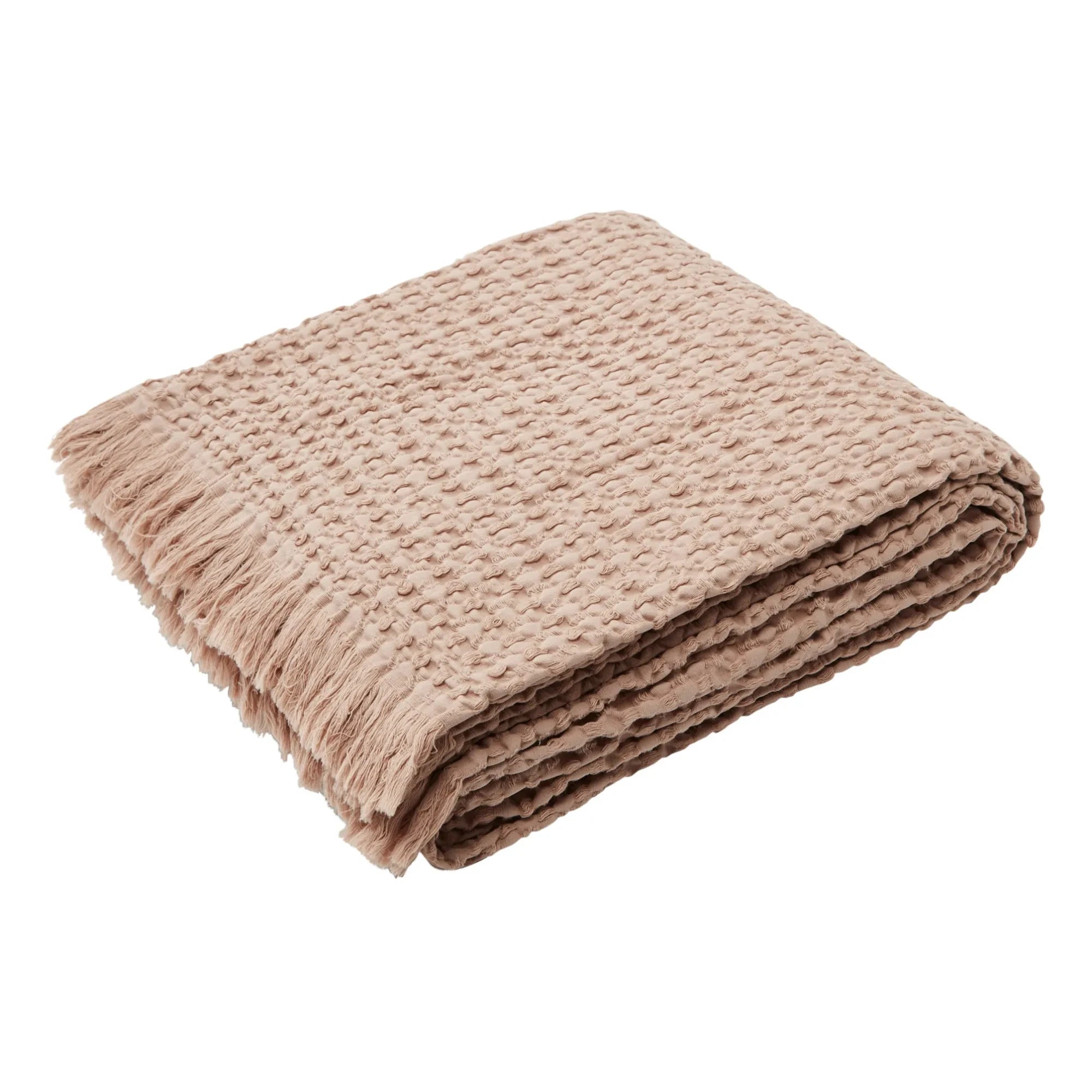 Haomy - Tempo Cotton Blanket | Beige pink
