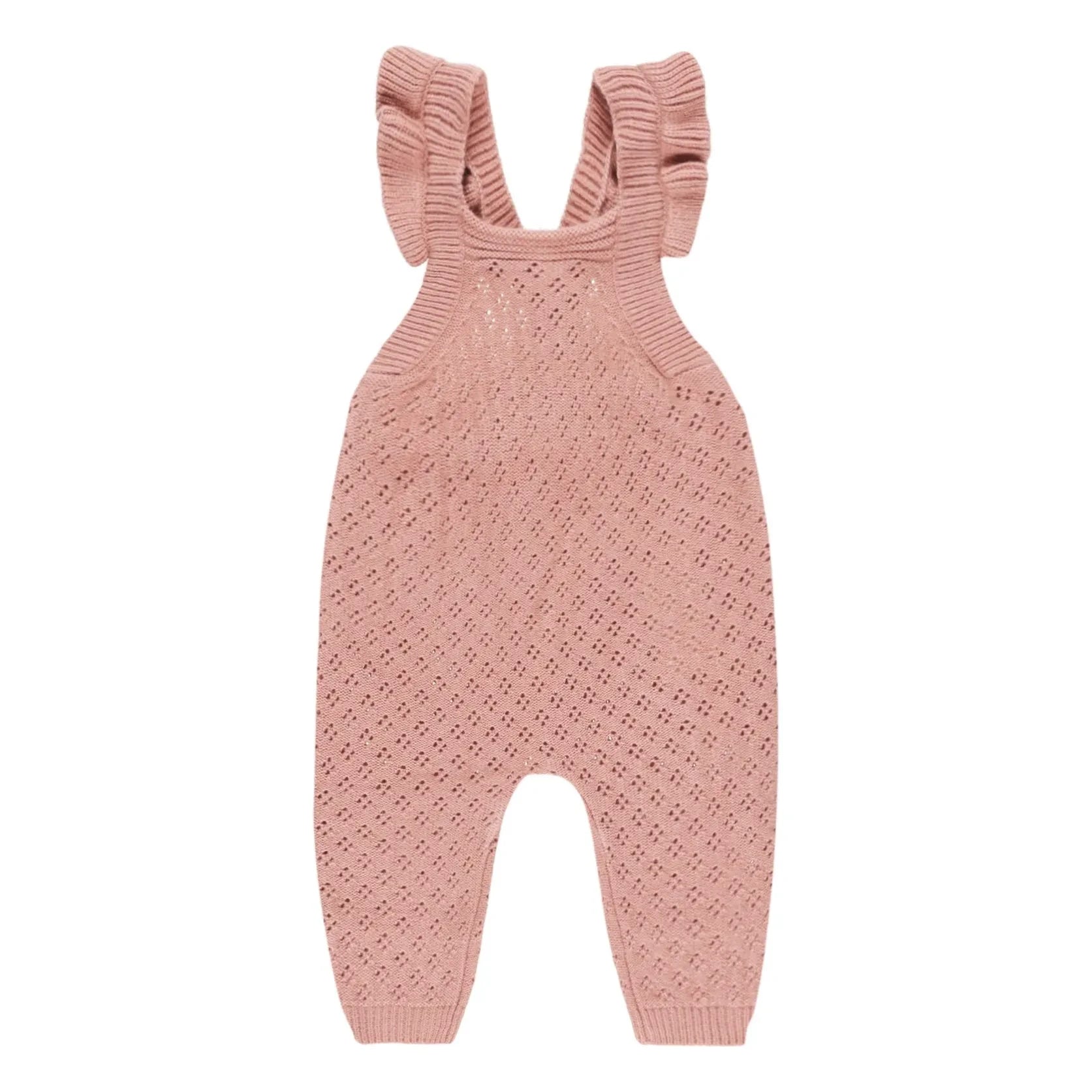 Quincy Mae - Knitted Romper | Dusty Pink
