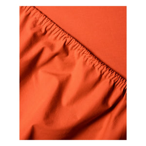 Suite 702 - Organic percale fitted sheet - Poppy Orange | Orange