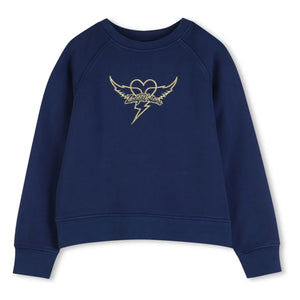 Zadig & Voltaire - Sweat Logo Hearts | Gece mavisi