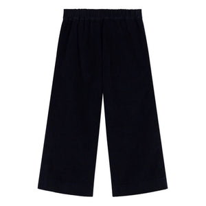 Petit Bateau - Ribbed Velvet Bridge Pants | Night Blue