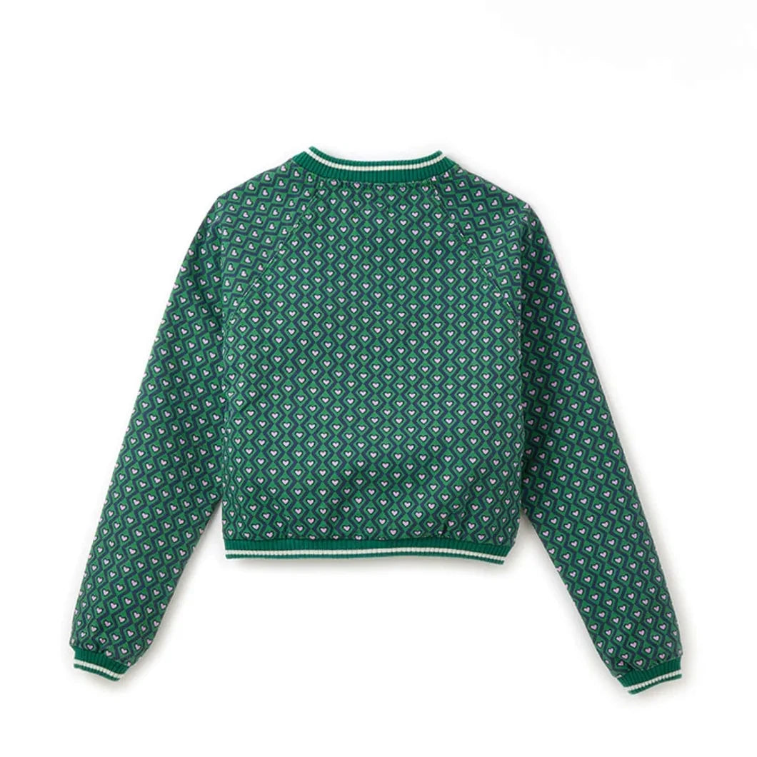Fabula - Petits Cœurs Jacket | Emerald Green