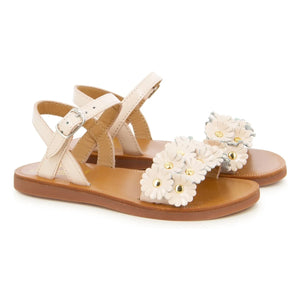 Pom d'Api - Plagette Multi Flo sandaletler | Bej pembe