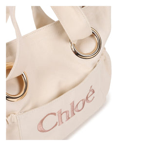 Chloé - Organic Cotton Logo Tote Bag | Chalk