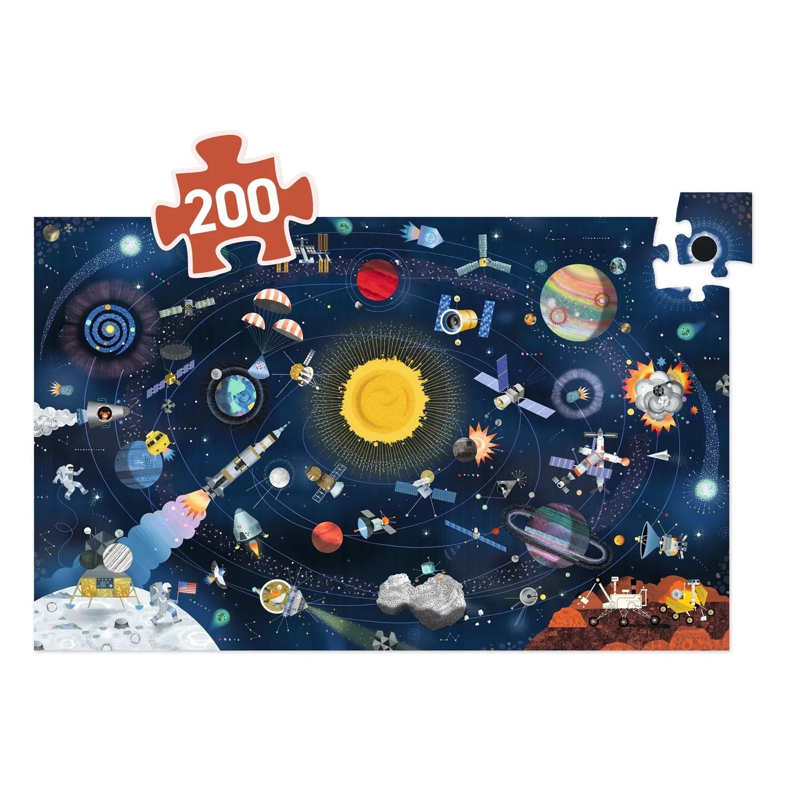 Djeco - Space Observation Puzzle - 200 Pieces