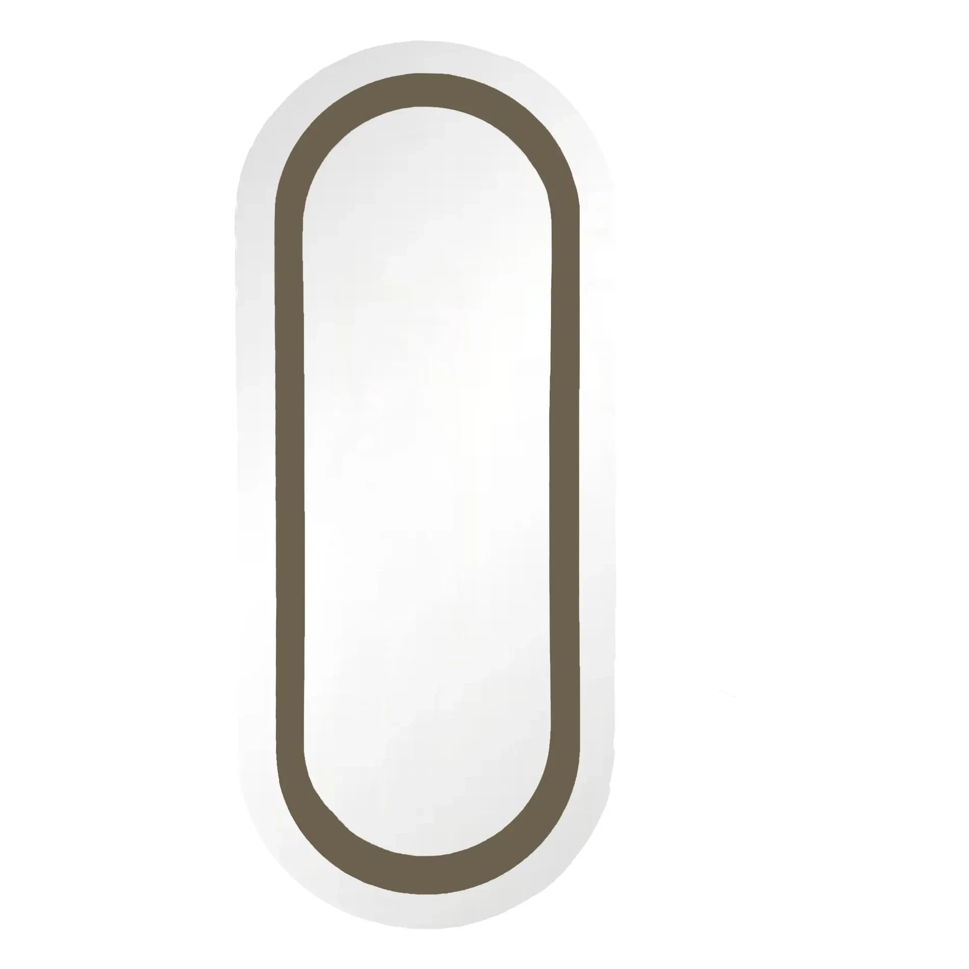 Gabrielle Paris - Victor Lake Painted Wooden Mirror | Khaki