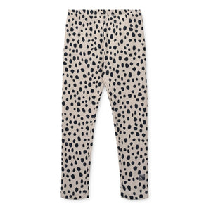 Liewood - Marien Leopard Organic Cotton Ribbed Leggings | Brown