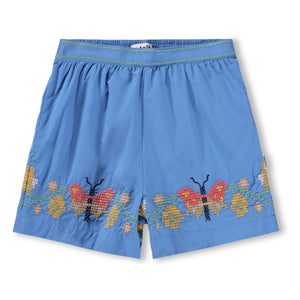 Molo - Ally Butterflies Organic Cotton Shorts | Blue