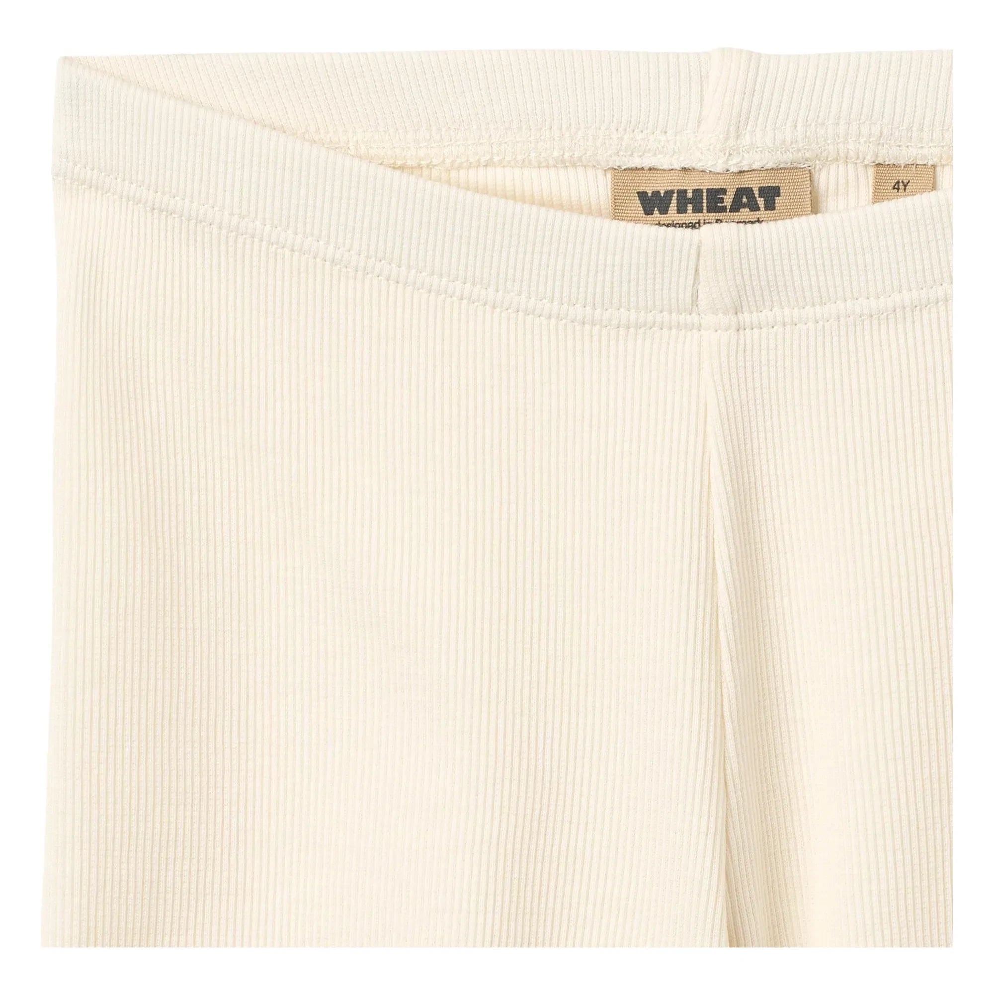 Wheat - Cine-Ribbed Organic Cotton Shorts | Cream