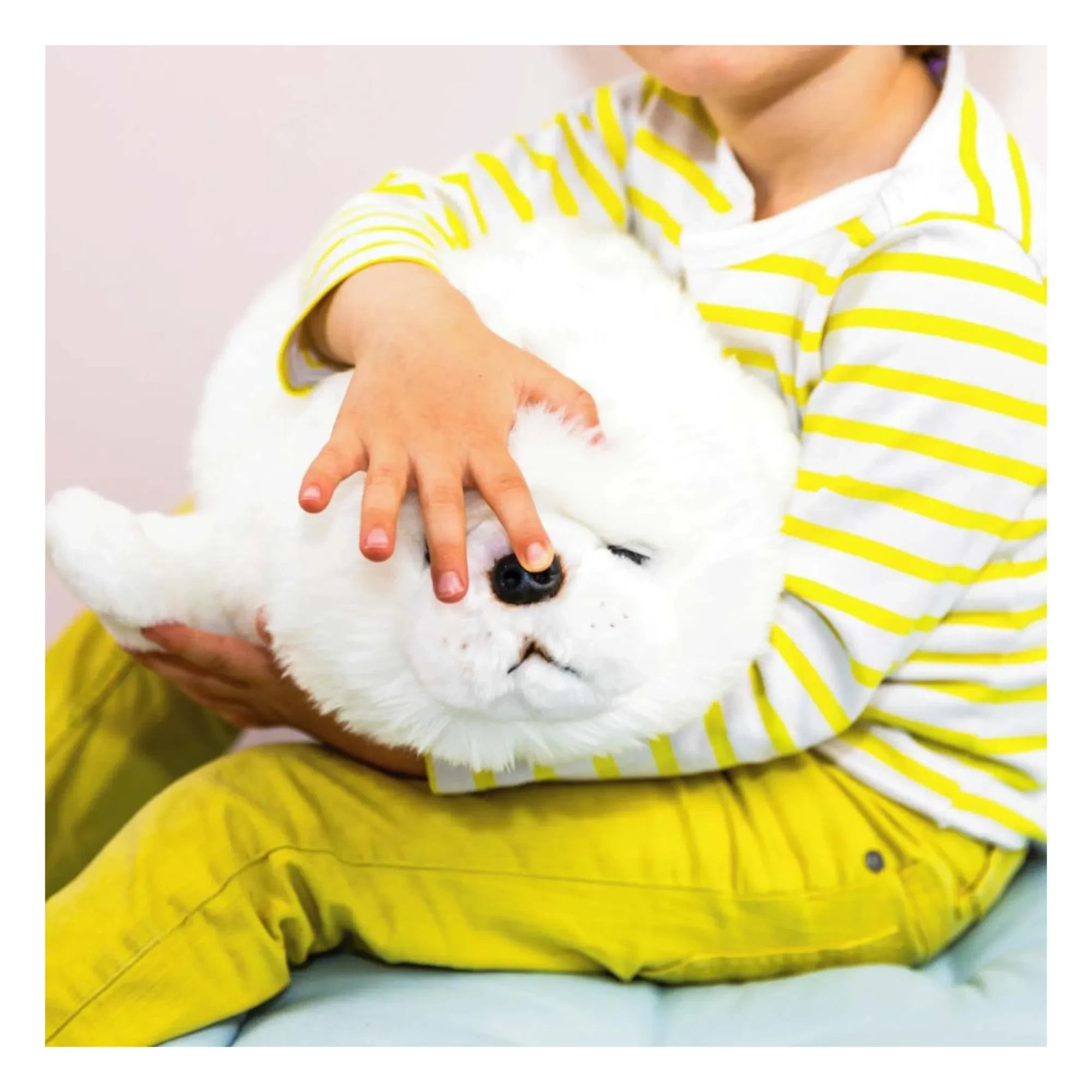 La Pelucherie - Arsène Snug Toy | White