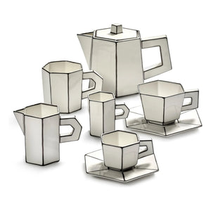 Serax - Carte blanche teapot | Noir/White