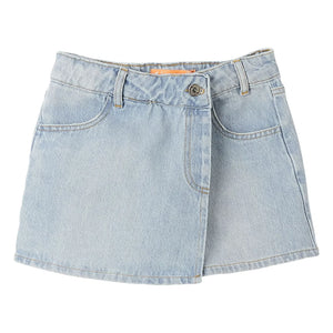Fabula - Light Blue Denim Short Skirt
