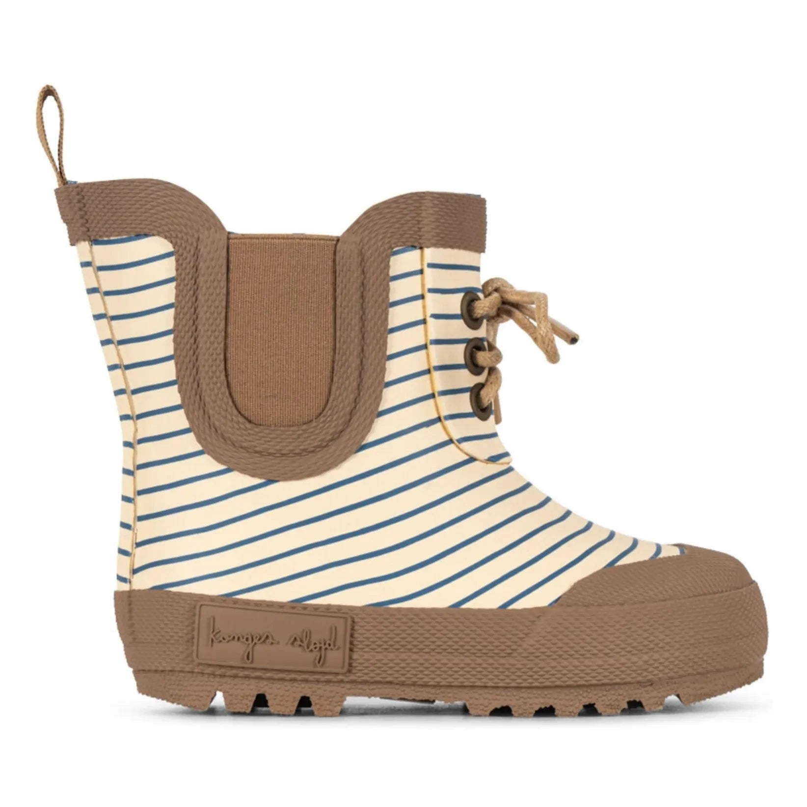 Konges Sløjd - Striped Thermal Rain Boots | Ecru