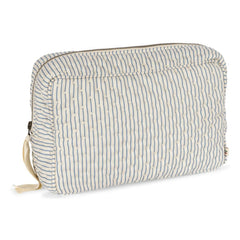 Konges Sløjd - Large Striped Makeup Bag | Blue