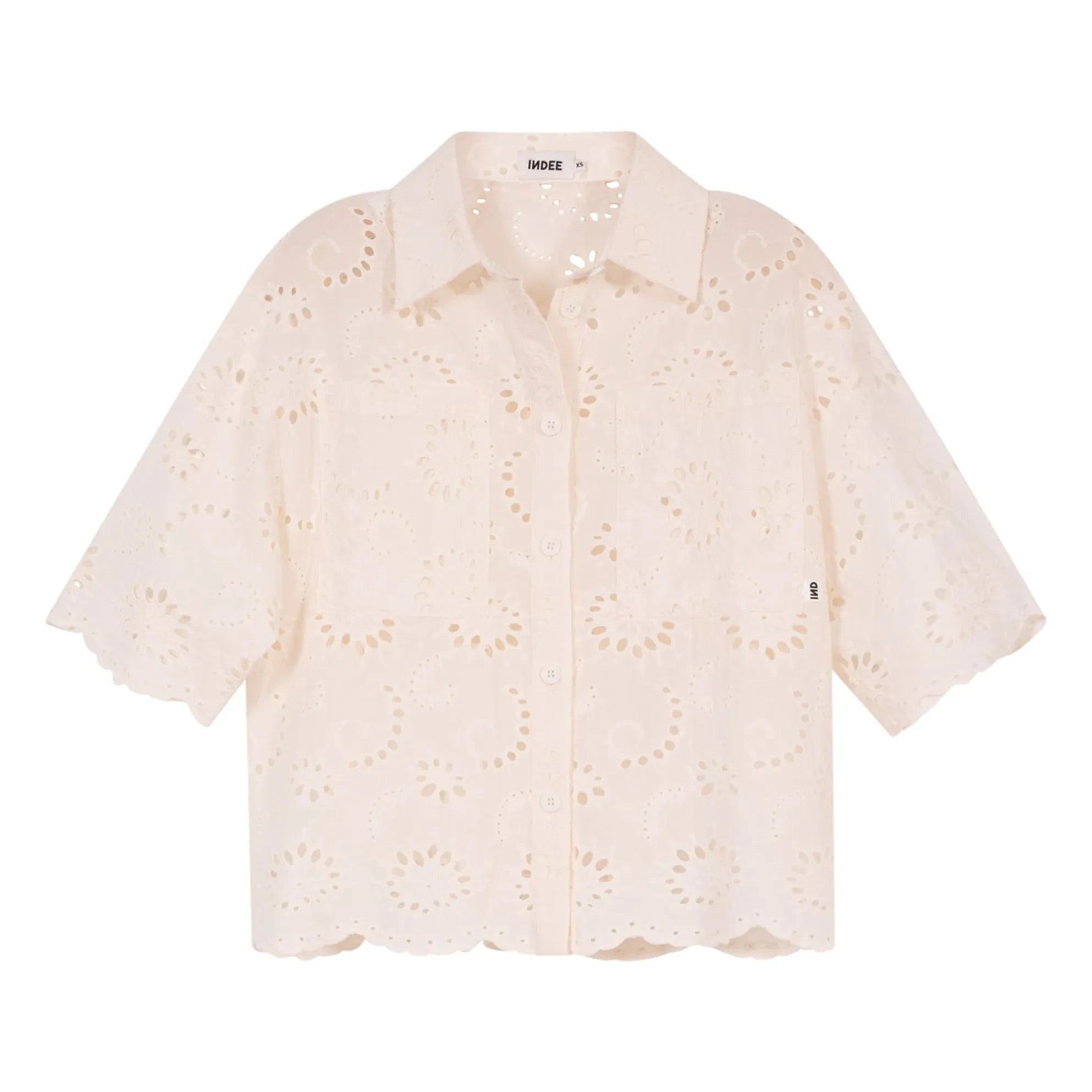 Indee - Valbelle Embroidered Shirt | White