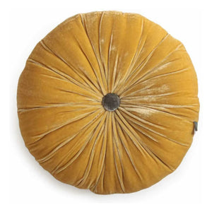 Le Monde Sauvage - Goa Silk Velvet Pillow | Yellow