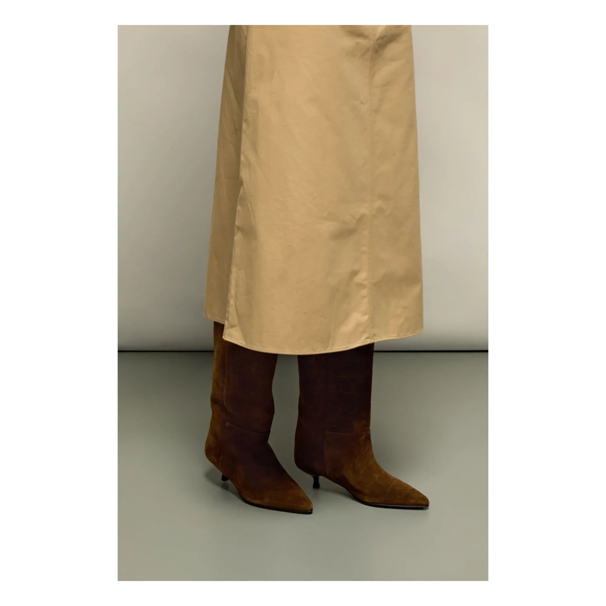 Augusta - Sydney Croco Effect Leather Boots | Tan