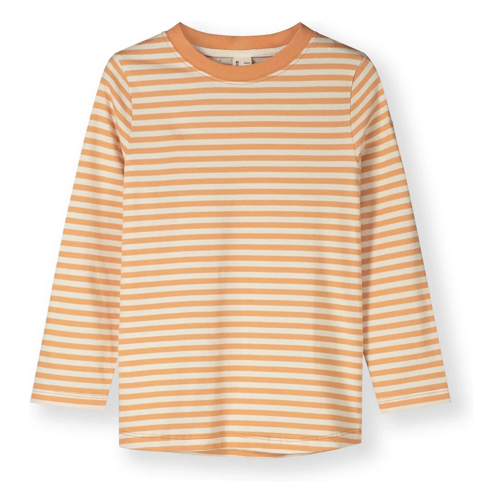 Gray Label - Striped Organic Cotton T-Shirt | Apricot