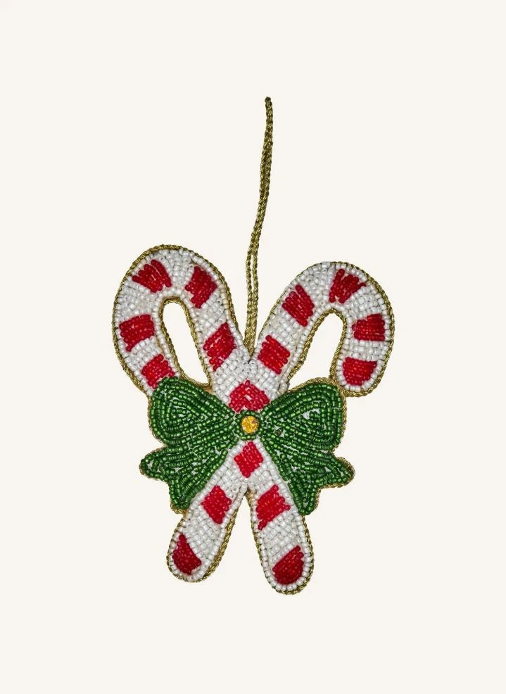 Rice - Barley sugar Christmas ornament | Red