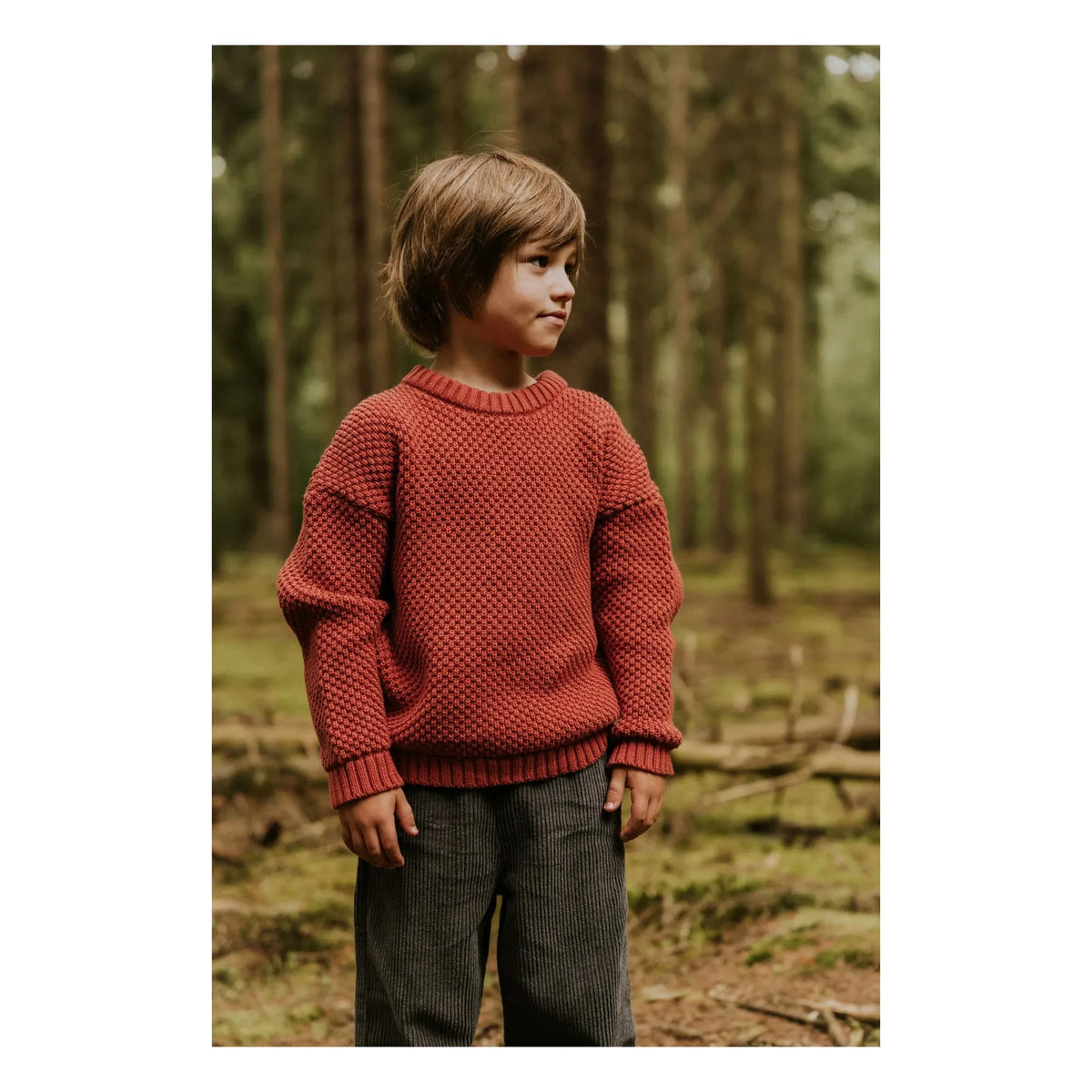 Yuki - Kyoto organic cotton sweater | Red