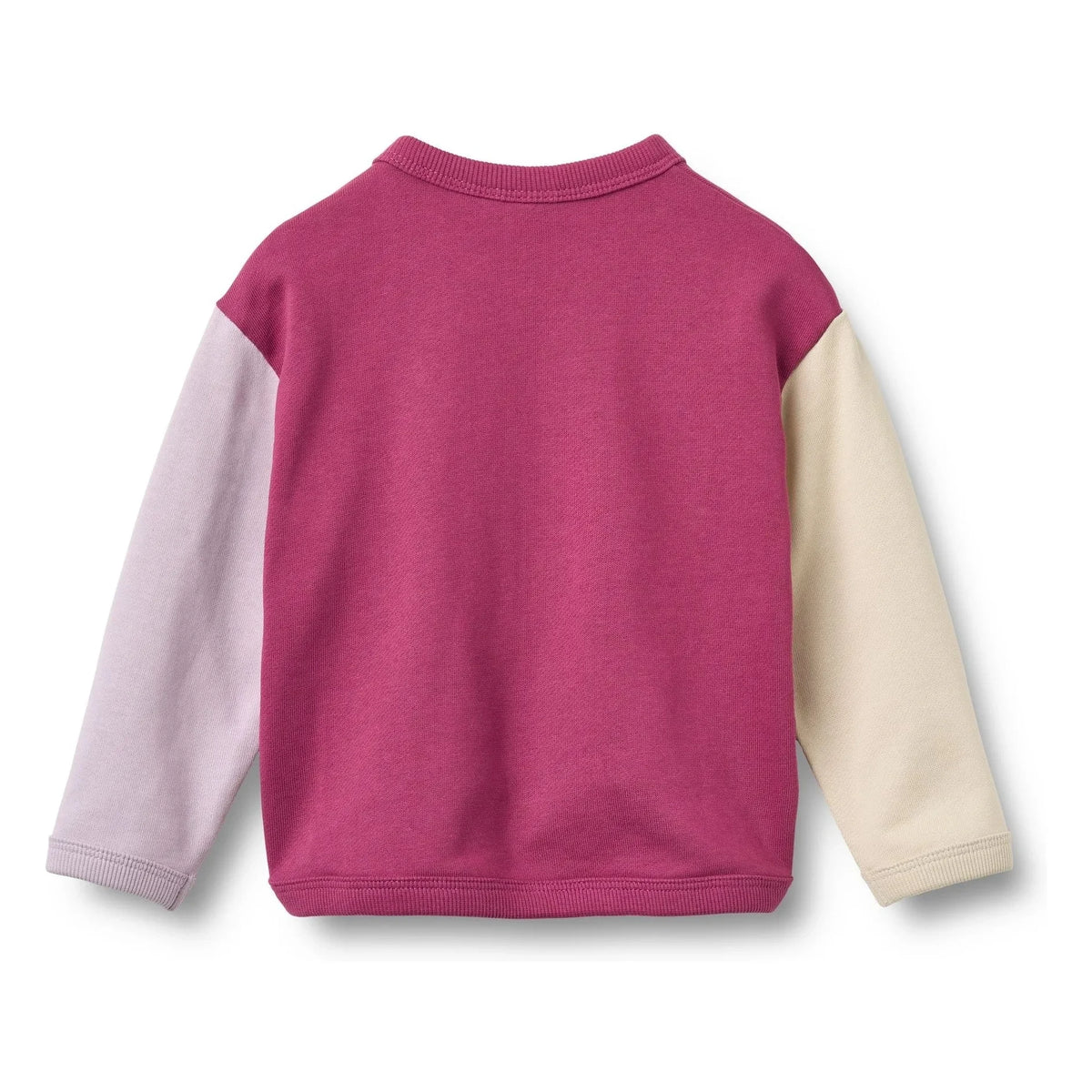 Wheat - Emery Fleur organic cotton sweatshirt | Magenta