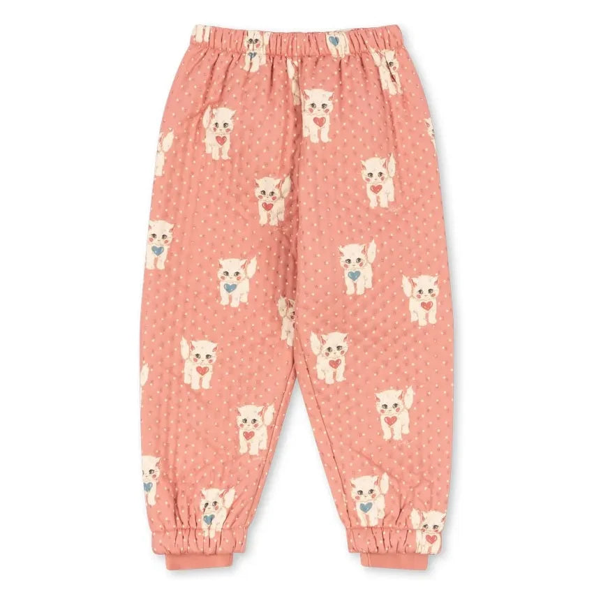 Konges Sløjd - Thermal Pants Cats Recycled Fibers | Pink