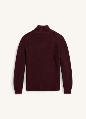 Ralph Lauren - Logo trucker collar sweater | Burgundy