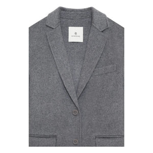 Anine Bing - Quinn Wool and Cashmere Jacket | Heather Grey