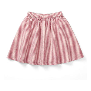 Smallable Kid - Melody Striped Skirt | Cherry Red