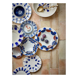 Bloomingville - Linora tabaklar - 3'lü Set | Mavi