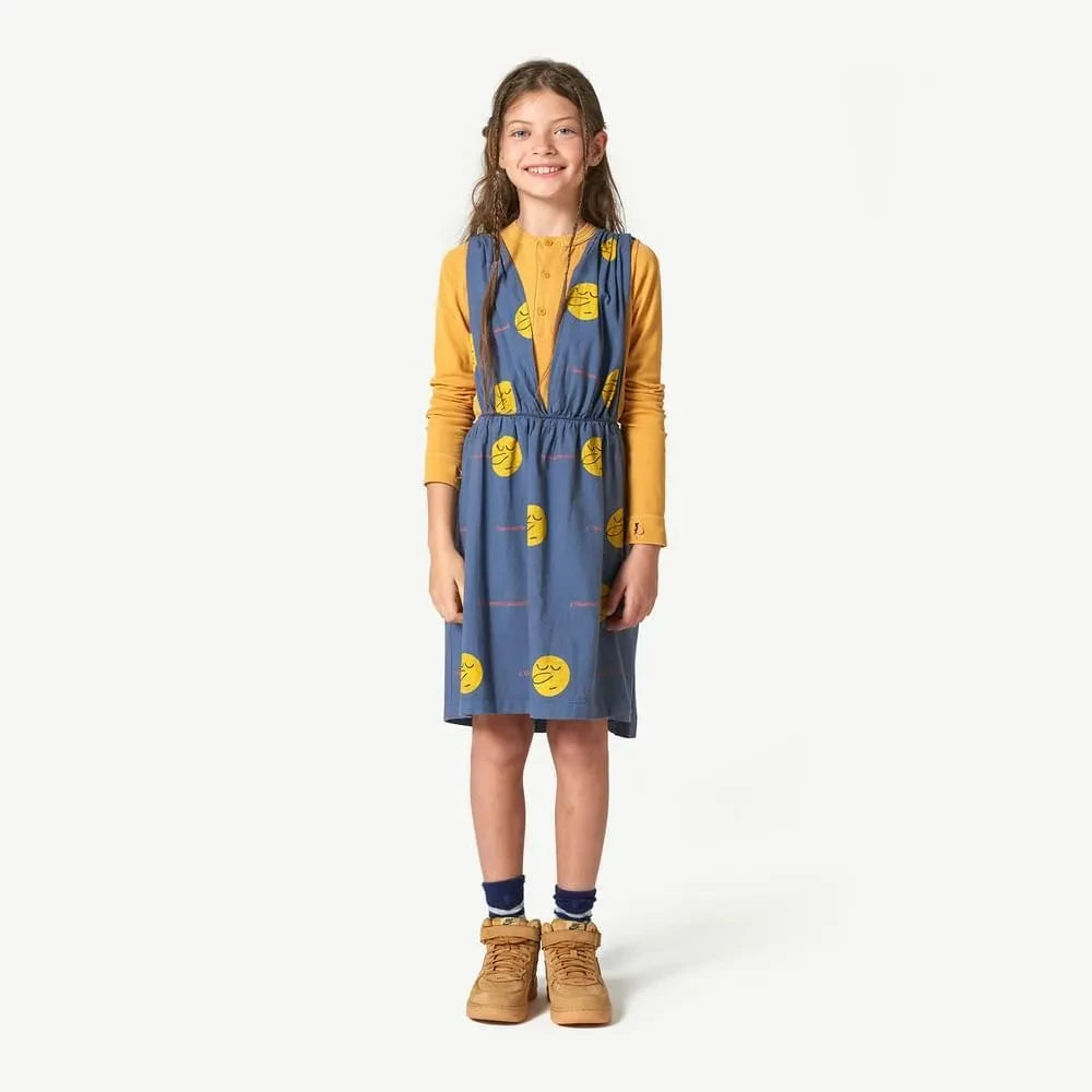 The Animals Observatory - Goose Down Dress | Gray Blue