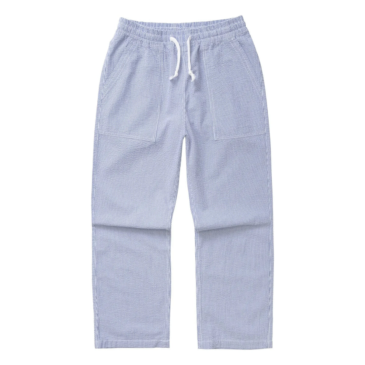 Service Works - Peach Striped Seersucker Pants | Light Blue