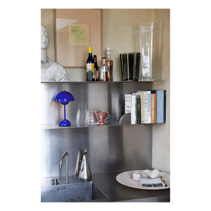 & Tradition - VP9 Flowerpot Portable Table Lamp, Vernon Panton | Blue